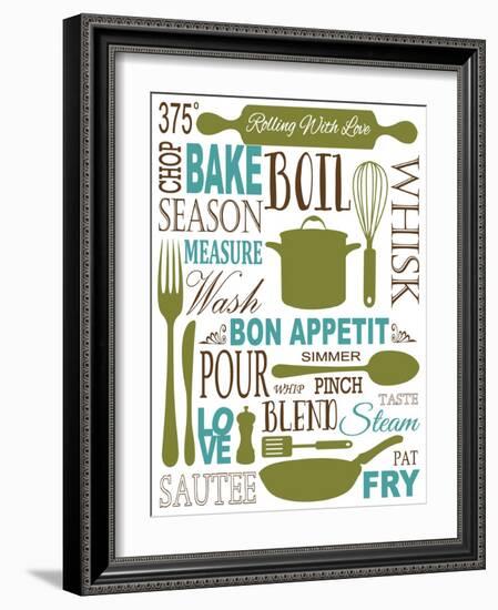 Culinary Love 1 (color)-Leslie Fuqua-Framed Art Print