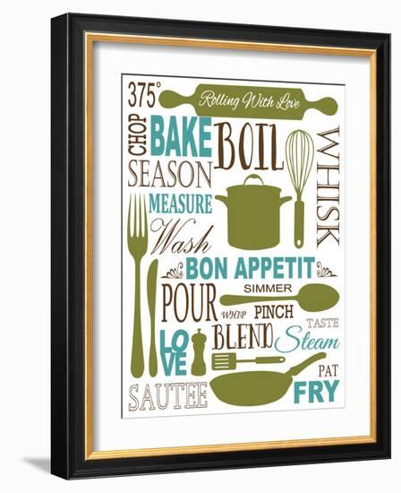 Culinary Love 1 (color)-Leslie Fuqua-Framed Art Print