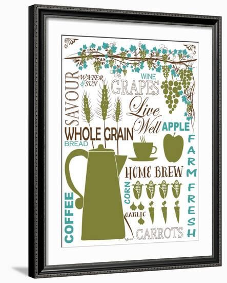 Culinary Love 2 (color)-Leslie Fuqua-Framed Art Print