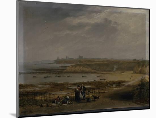 Cullercoats Looking Towards Tynemouth - Ebb Tide, 1845-John Wilson Carmichael-Mounted Giclee Print