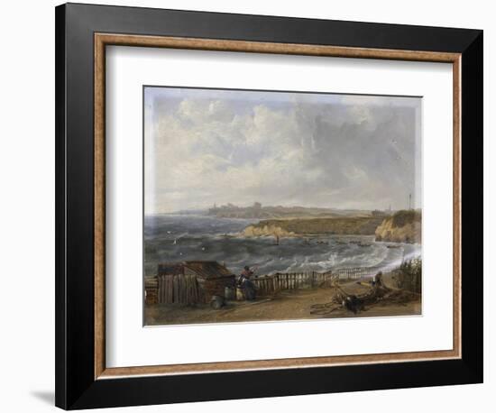 Cullercoats Looking Towards Tynemouth - Flood Tide, 1845-John Wilson Carmichael-Framed Giclee Print