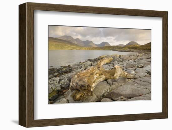 Cullin Mountains from Loch Slapin, Isle of Skye, Inner Hebrides, Scotland, United Kingdom, Europe-Gary Cook-Framed Photographic Print