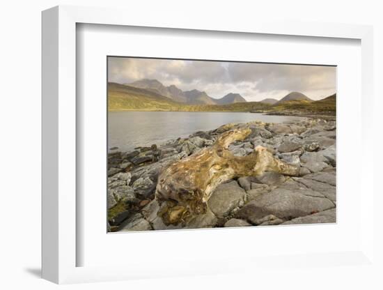 Cullin Mountains from Loch Slapin, Isle of Skye, Inner Hebrides, Scotland, United Kingdom, Europe-Gary Cook-Framed Photographic Print