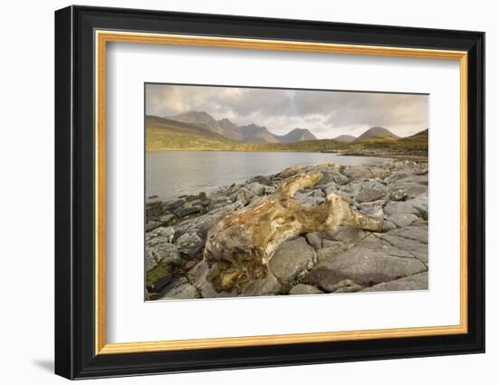 Cullin Mountains from Loch Slapin, Isle of Skye, Inner Hebrides, Scotland, United Kingdom, Europe-Gary Cook-Framed Photographic Print