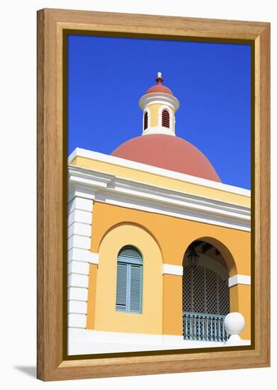 Cultural Institute in Old San Juan, Puerto Rico, West Indies, Caribbean, Central America-Richard Cummins-Framed Premier Image Canvas