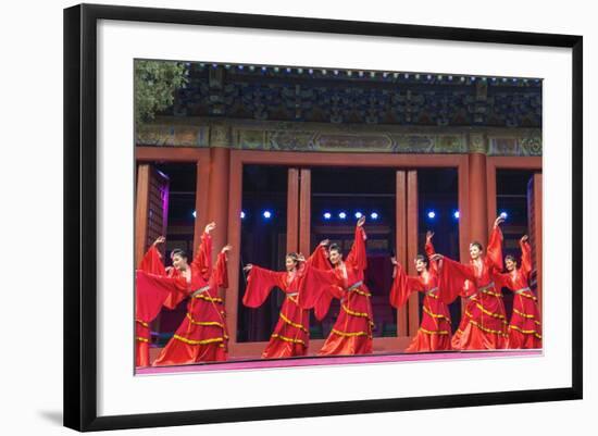 Cultural Performance in Period Costume, Beijing, China-Peter Adams-Framed Photographic Print