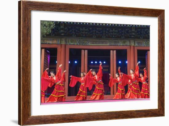 Cultural Performance in Period Costume, Beijing, China-Peter Adams-Framed Photographic Print