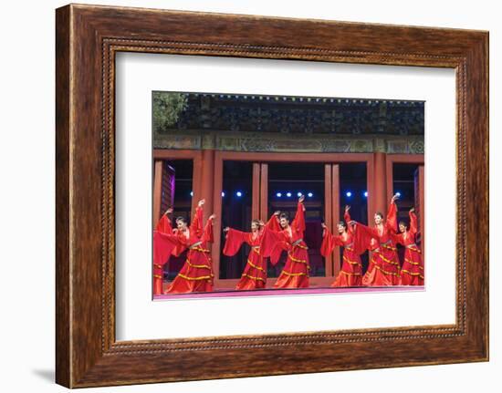 Cultural Performance in Period Costume, Beijing, China-Peter Adams-Framed Photographic Print