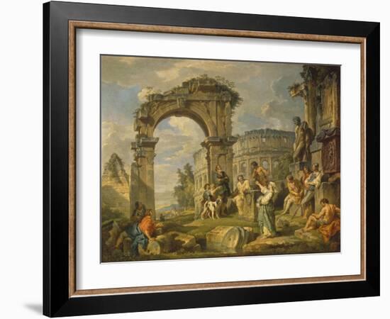 Cumaean Sibyl Prophesied the Birth of Christ, 1743-Giovanni Paolo Panini-Framed Giclee Print