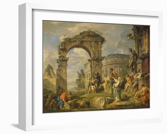 Cumaean Sibyl Prophesied the Birth of Christ, 1743-Giovanni Paolo Panini-Framed Giclee Print