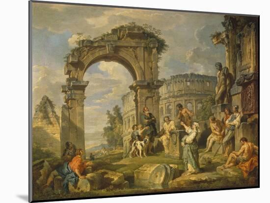 Cumaean Sibyl Prophesied the Birth of Christ, 1743-Giovanni Paolo Panini-Mounted Giclee Print