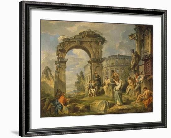 Cumaean Sibyl Prophesied the Birth of Christ, 1743-Giovanni Paolo Panini-Framed Giclee Print