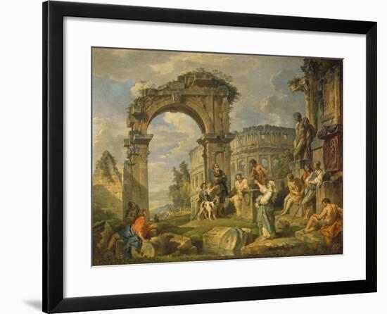 Cumaean Sibyl Prophesied the Birth of Christ, 1743-Giovanni Paolo Panini-Framed Giclee Print