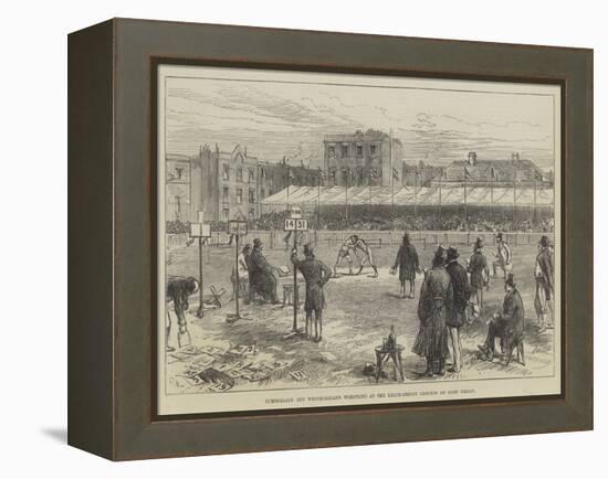 Cumberland and Westmoreland Wrestling at the Lillie-Bridge Grounds on Good Friday-Charles Robinson-Framed Premier Image Canvas