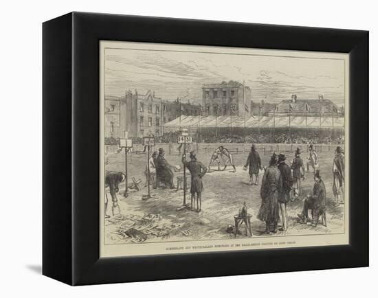 Cumberland and Westmoreland Wrestling at the Lillie-Bridge Grounds on Good Friday-Charles Robinson-Framed Premier Image Canvas