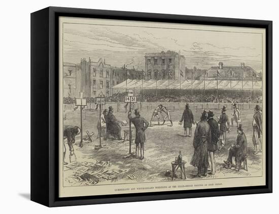 Cumberland and Westmoreland Wrestling at the Lillie-Bridge Grounds on Good Friday-Charles Robinson-Framed Premier Image Canvas