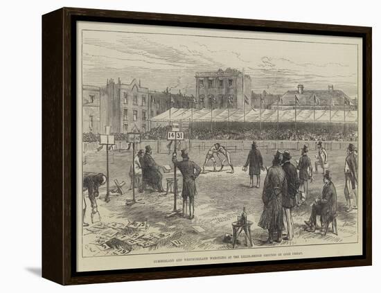 Cumberland and Westmoreland Wrestling at the Lillie-Bridge Grounds on Good Friday-Charles Robinson-Framed Premier Image Canvas