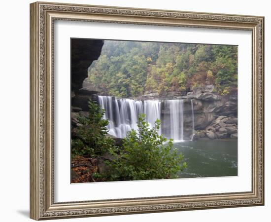 Cumberland Falls, Cumberland Falls State Resort Park, Kentucky, USA-Diane Johnson-Framed Photographic Print