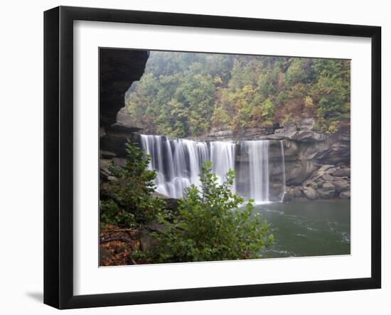 Cumberland Falls, Cumberland Falls State Resort Park, Kentucky, USA-Diane Johnson-Framed Photographic Print