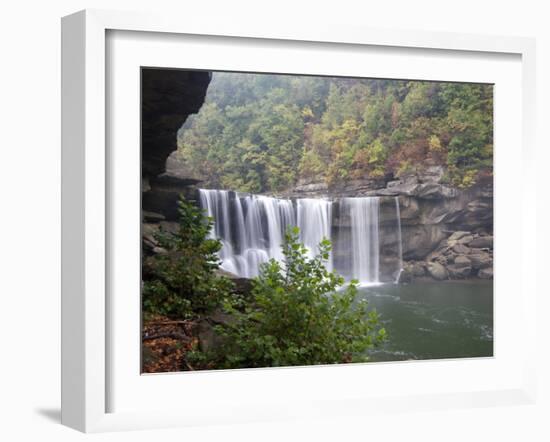 Cumberland Falls, Cumberland Falls State Resort Park, Kentucky, USA-Diane Johnson-Framed Photographic Print