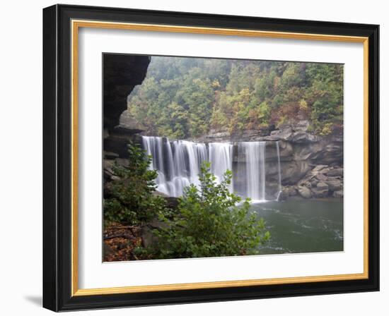 Cumberland Falls, Cumberland Falls State Resort Park, Kentucky, USA-Diane Johnson-Framed Photographic Print