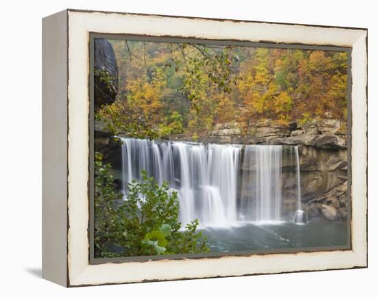 Cumberland Falls State Park near Corbin, Kentucky, USA-Chuck Haney-Framed Premier Image Canvas