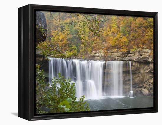 Cumberland Falls State Park near Corbin, Kentucky, USA-Chuck Haney-Framed Premier Image Canvas