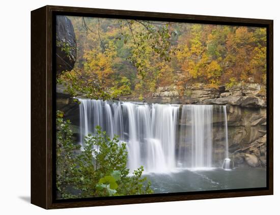 Cumberland Falls State Park near Corbin, Kentucky, USA-Chuck Haney-Framed Premier Image Canvas