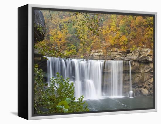 Cumberland Falls State Park near Corbin, Kentucky, USA-Chuck Haney-Framed Premier Image Canvas