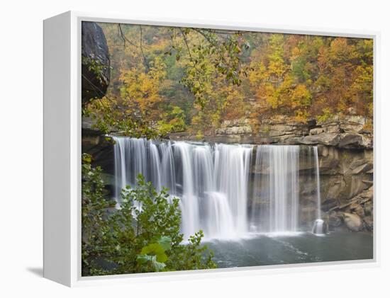 Cumberland Falls State Park near Corbin, Kentucky, USA-Chuck Haney-Framed Premier Image Canvas