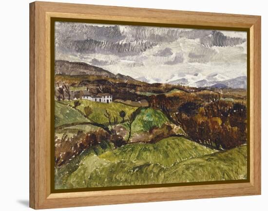 Cumberland Landscape, 1928 (Oil on Plywood)-Christopher Wood-Framed Premier Image Canvas