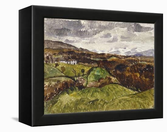 Cumberland Landscape, 1928 (Oil on Plywood)-Christopher Wood-Framed Premier Image Canvas