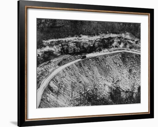 Cumberland Mountain Area Eroded and Spoiled by Strip Coal Mining-null-Framed Photographic Print