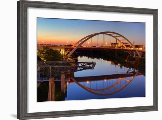 Cumberland River and Gateway Bridge, Nashville, Tennessee, United States of America, North America-Richard Cummins-Framed Photographic Print