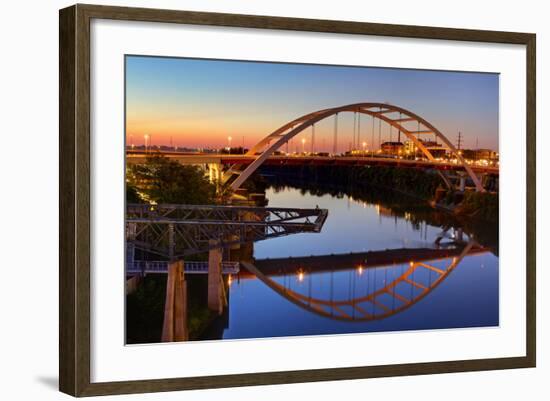 Cumberland River and Gateway Bridge, Nashville, Tennessee, United States of America, North America-Richard Cummins-Framed Photographic Print