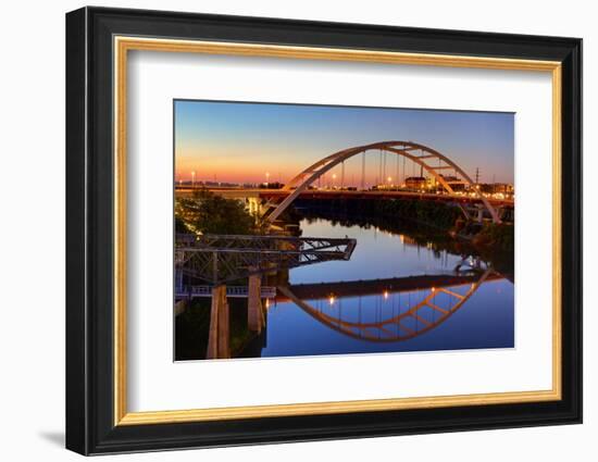 Cumberland River and Gateway Bridge, Nashville, Tennessee, United States of America, North America-Richard Cummins-Framed Photographic Print