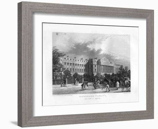 Cumberland Terrace, Regent's Park, London, 19th Century-J Woods-Framed Giclee Print