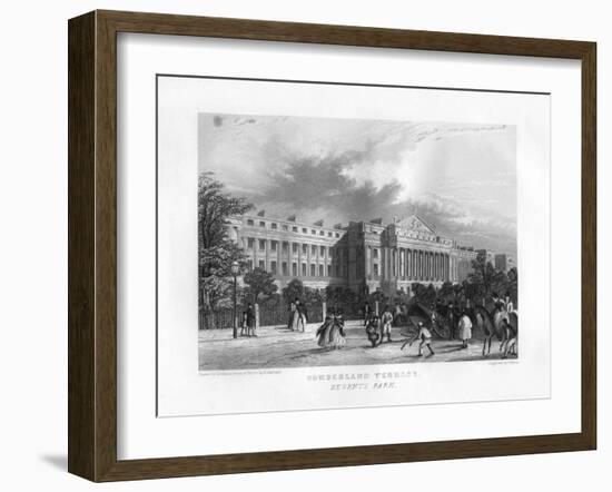 Cumberland Terrace, Regent's Park, London, 19th Century-J Woods-Framed Giclee Print