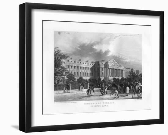 Cumberland Terrace, Regent's Park, London, 19th Century-J Woods-Framed Giclee Print