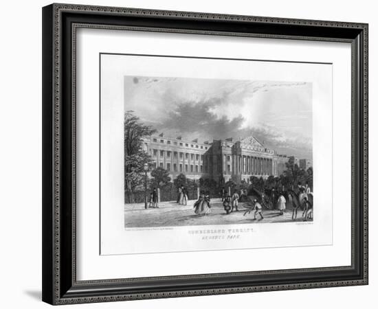 Cumberland Terrace, Regent's Park, London, 19th Century-J Woods-Framed Giclee Print