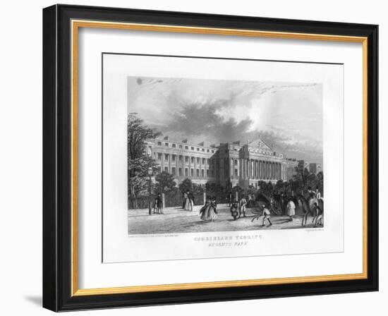 Cumberland Terrace, Regent's Park, London, 19th Century-J Woods-Framed Giclee Print