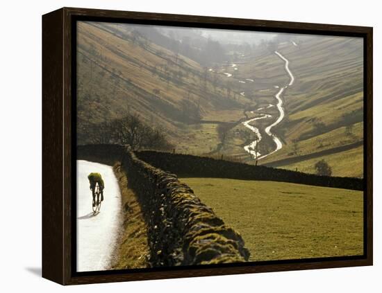 Cumbria, Lake District, Cycling Through Buttermere in the Lake District, England-Paul Harris-Framed Premier Image Canvas