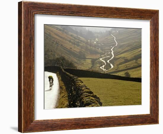 Cumbria, Lake District, Cycling Through Buttermere in the Lake District, England-Paul Harris-Framed Photographic Print