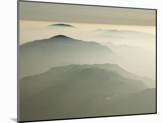 Cumbria, Lake District, High Viewpoint across the Langdale Pikes in Langdale, England-Paul Harris-Mounted Photographic Print