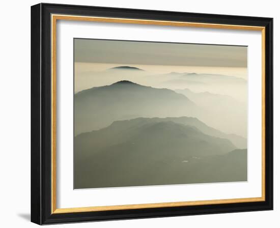 Cumbria, Lake District, High Viewpoint across the Langdale Pikes in Langdale, England-Paul Harris-Framed Photographic Print