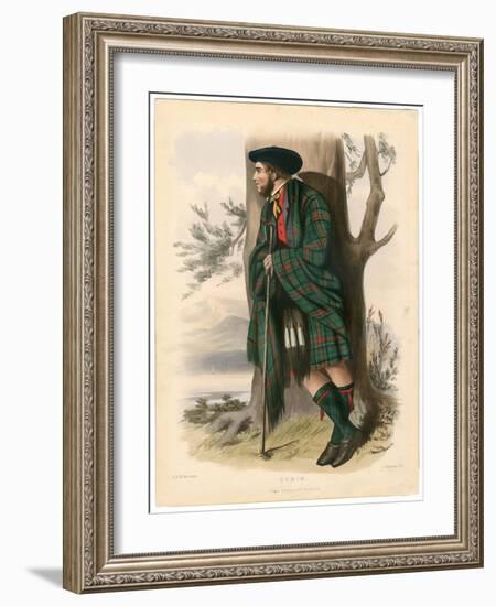 Cumin ,From the Clans of the Scottish Highlands, Pub.1845 (Colour Litho)-Robert Ronald McIan-Framed Giclee Print