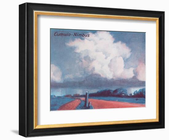 'Cumulo-Nimbus - A Dozen of the Principal Cloud Forms In The Sky', 1935-Unknown-Framed Giclee Print