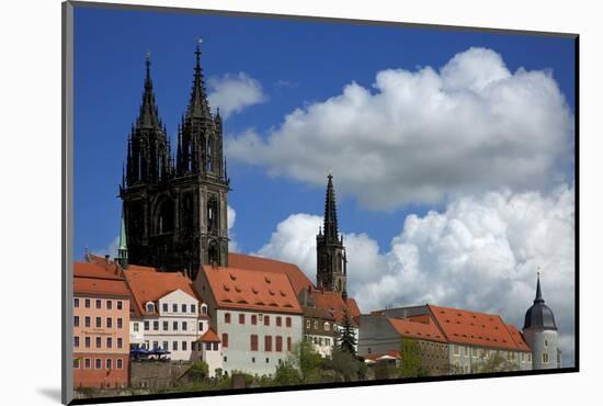 Cumulus Clouds Above the Mei§en Castle Hill-Uwe Steffens-Mounted Photographic Print