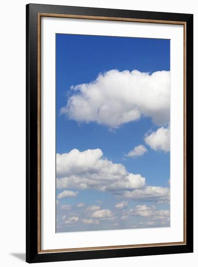 Cumulus Clouds, Blue Sky, Summer, Germany, Europe-Markus-Framed Photographic Print