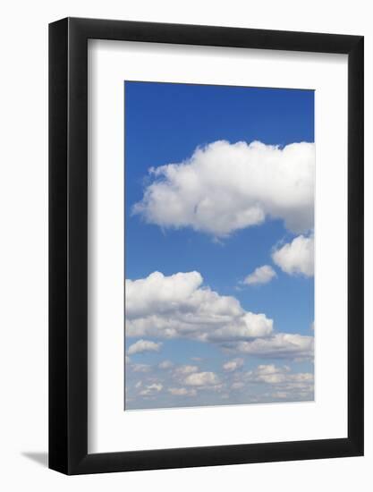 Cumulus Clouds, Blue Sky, Summer, Germany, Europe-Markus-Framed Photographic Print